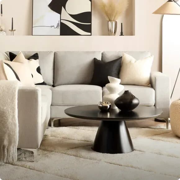 Elegant furniture showroom