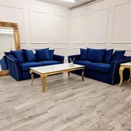 3 and 2 seater sofa set in steel