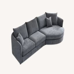 Corner chaise side view