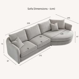 chaise sofa dimensions