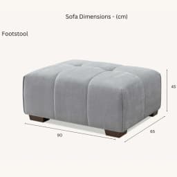 corner sofa with stool dimensions