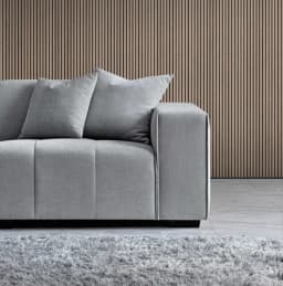 grey corner sofa side view