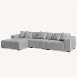 corner sofa in cloudy grey