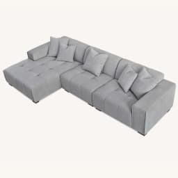 corner sofa in cloudy grey