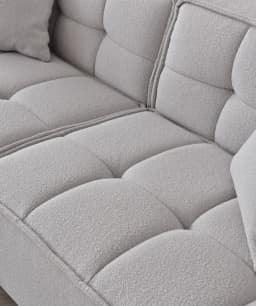 neutral colour sofa boucle fabric