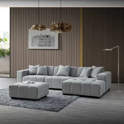 our grey right hand corner sofa