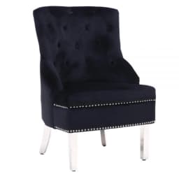 a black bedroom chair