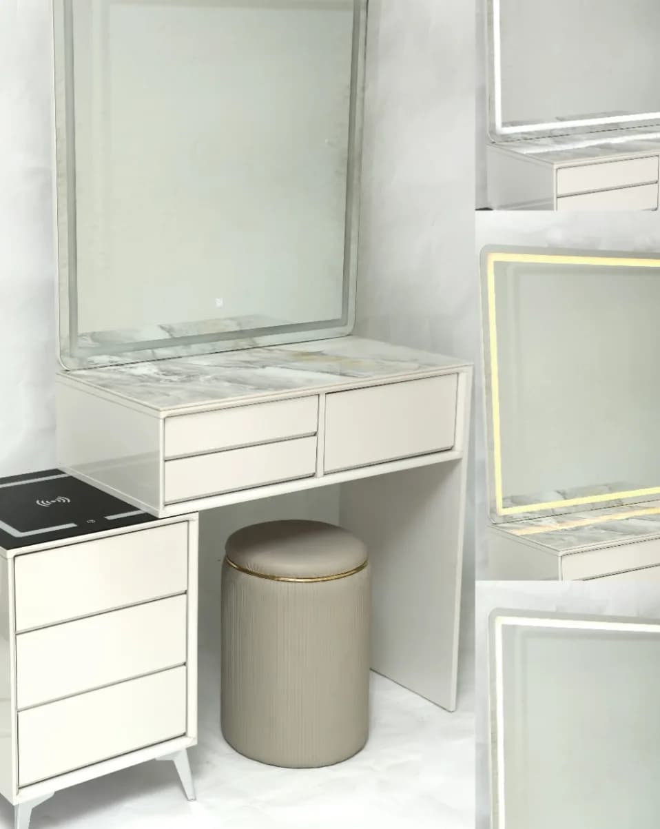 Makeup Vanity Table Set