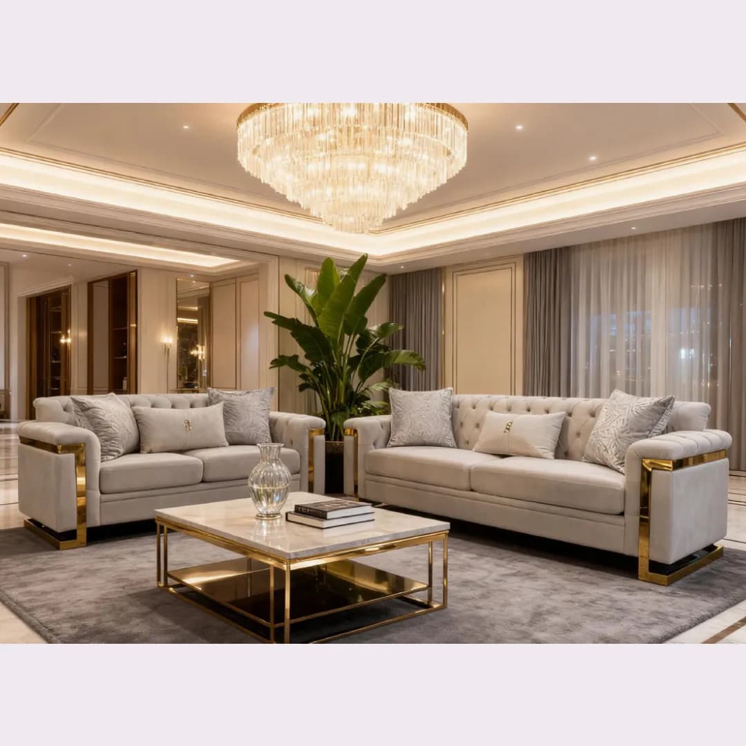 Luxury Living Room Sofa Set