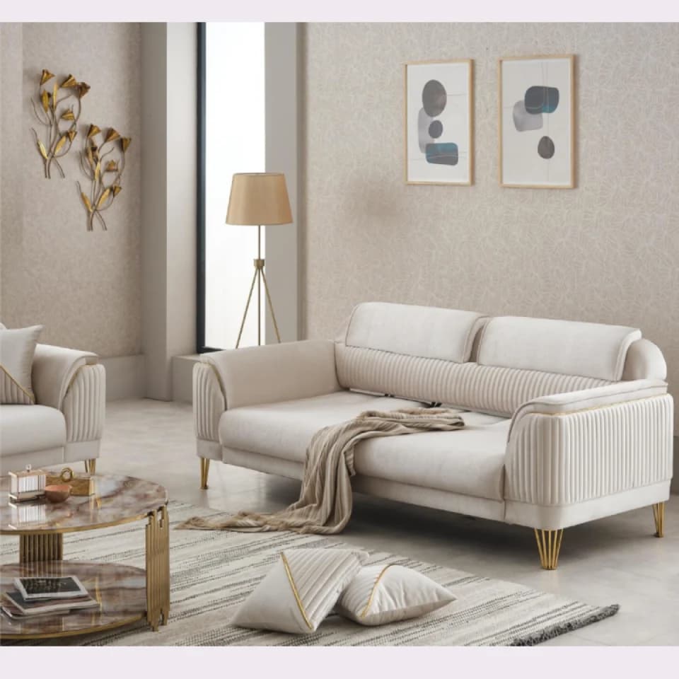 Luxury Velvet Sofa Set